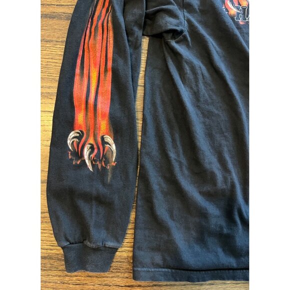 Vtg 2001 Central Harley-Davidson Shawnee, KS Flame Logo Long Sleeve T Shirt Sz L - Picture 6 of 13